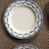 Series of 9 plates Terre de fer