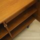 Danish teak cabinet with adjustable shelves, 1960s