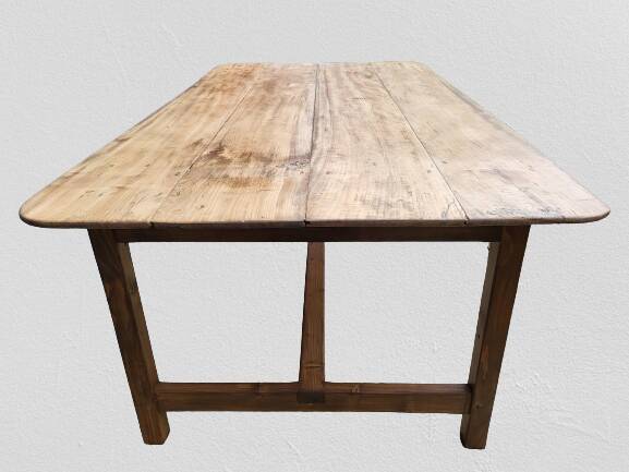 19th century draper's table chestnut 220X119