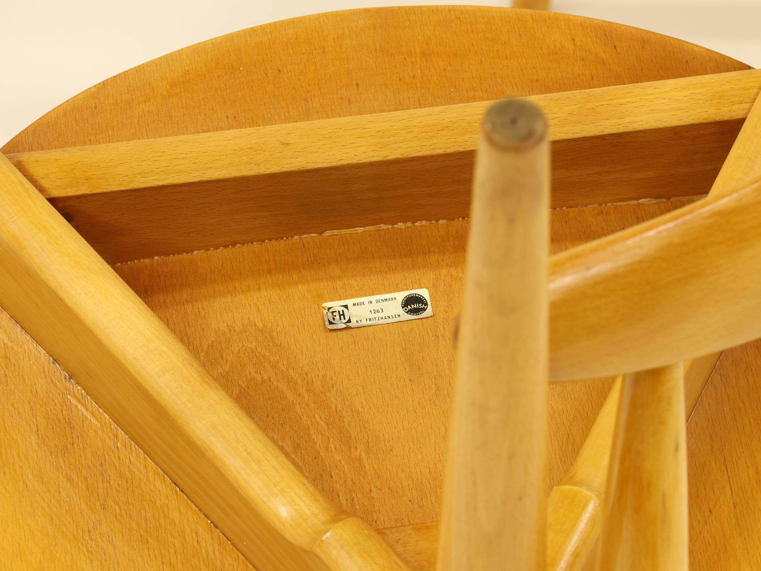 Heart dining set, designed by Hans Wegner for Fitz Hansen,  Denmark 1960s