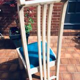 Vintage chairs and white marble design
