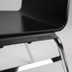 21th Century Black Chair with Wooden Seat, Belgium