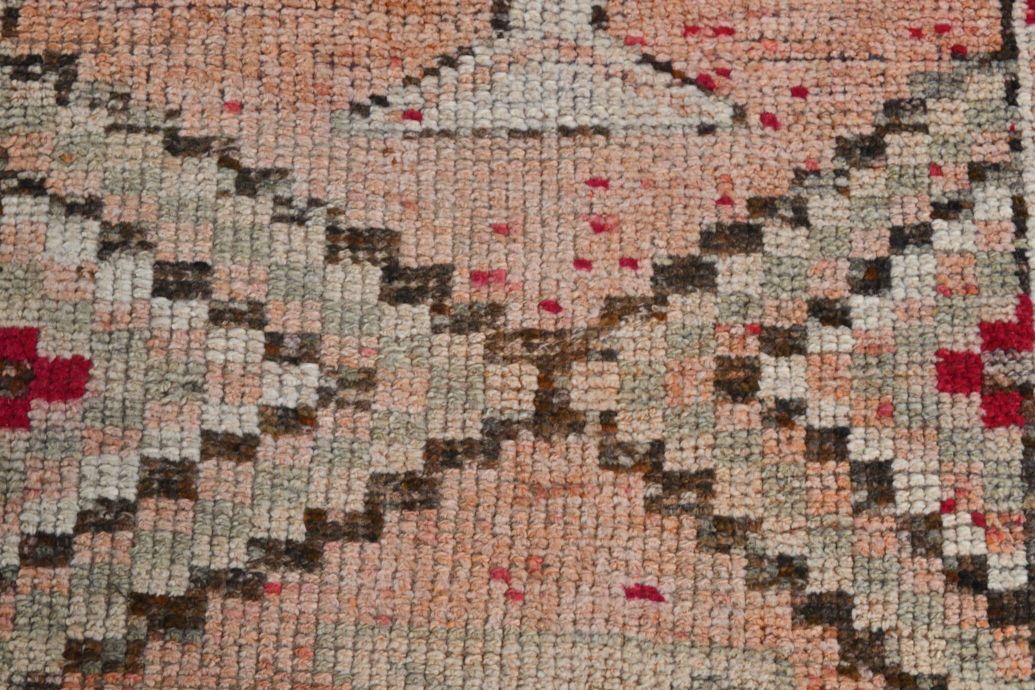 3x12  Red Brown Vintage Runner Rug, 86x369Cm SK 22862