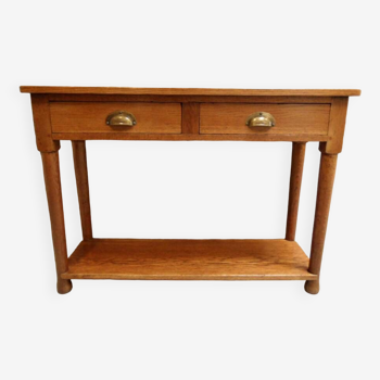 Antique oak sidetable