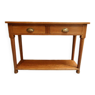 Antique oak sidetable