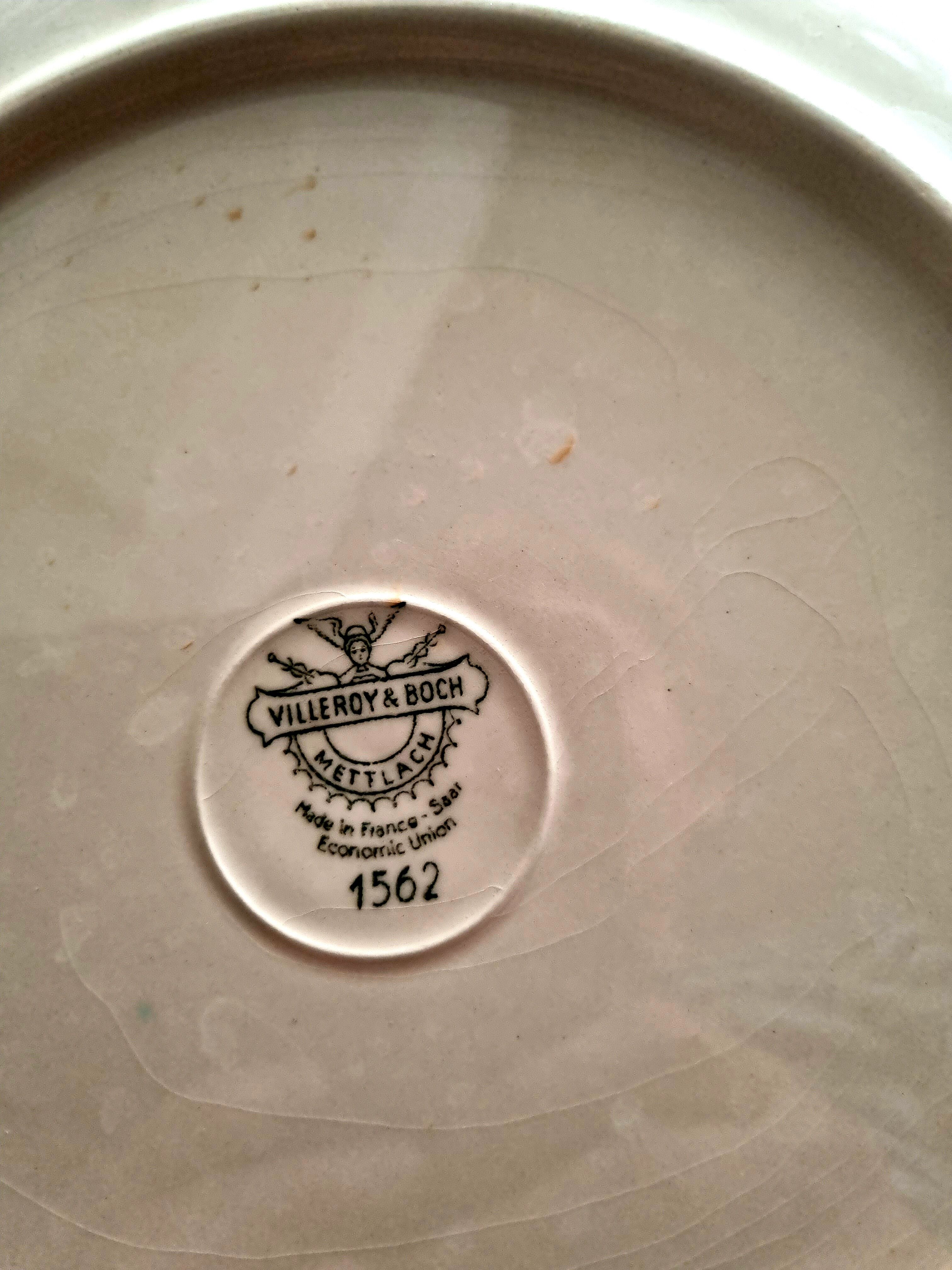 Set of 6 flat plates Villeroy and Boch 1562