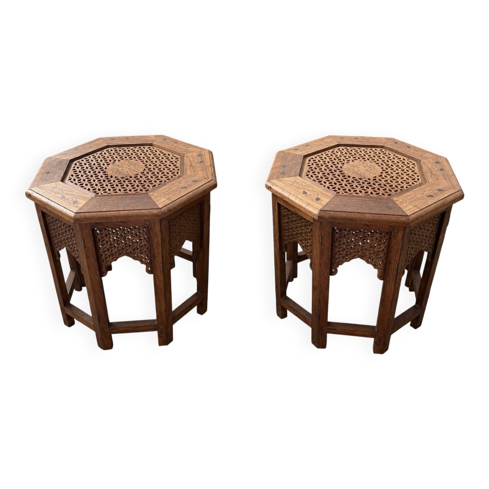 Pair of oriental style side tables