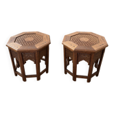 Pair of oriental style side tables
