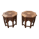 Pair of oriental style side tables