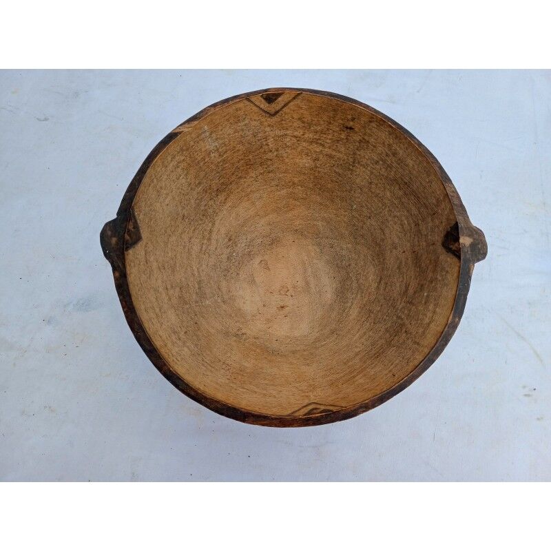 African bowl made of tortoise wood