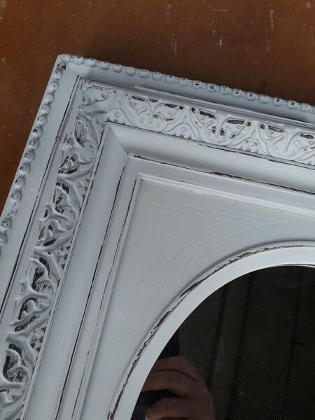 Mirror Napoleon III shabby chic 55x48 cm