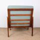 Pair of Danish Armchairs in Teak, fabric and leather, model N°4 Capella Illum Wikkelsø/Niels Eilersen.