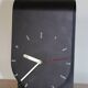 Clock “made in Italy” black steel