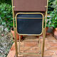 Chaises pliantes Lafuma vintage marrons