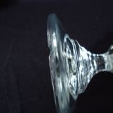 Flûtes à champagne en cristal de bohème, pied avec boule facetée