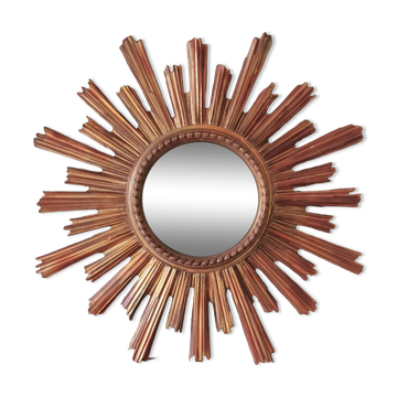 Vintage sun mirror in resin, witch's eye