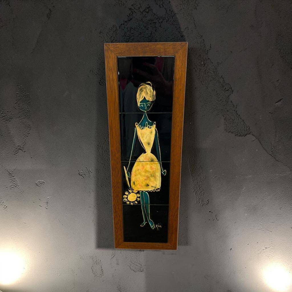 Vintage ceramic wall decoration / TMM Holland tiles