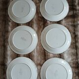6 antique dessert plates from Digoin and Sarreguemines