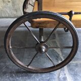 Rolling service in solid oak and wrought iron