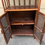 Vintage rattan shelf unit from the 70s