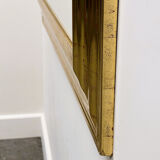 Very large Deknudt mirror with faux gold leaf frame, 1980s. Belgium
