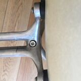 Set of 4 chairs the Fonda by Charles and Ray Eames, woolen yellow straw 1960-1970