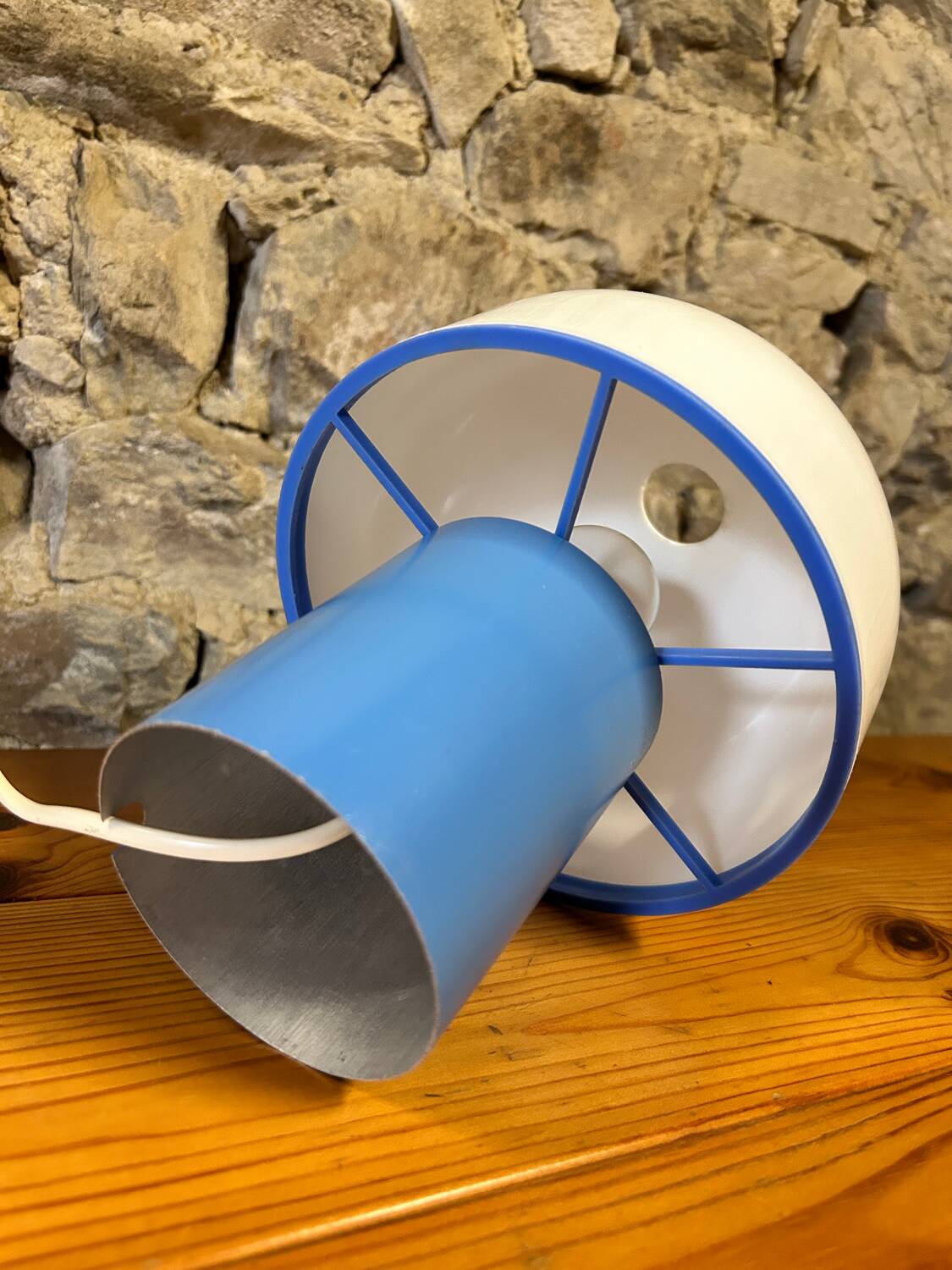 Lampe champignon en métal et résine 1970