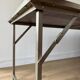 Folding industrial-style dining table