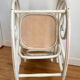 Rocking Chair THONET late 19th century in curved wood with a grey ceruse finish.