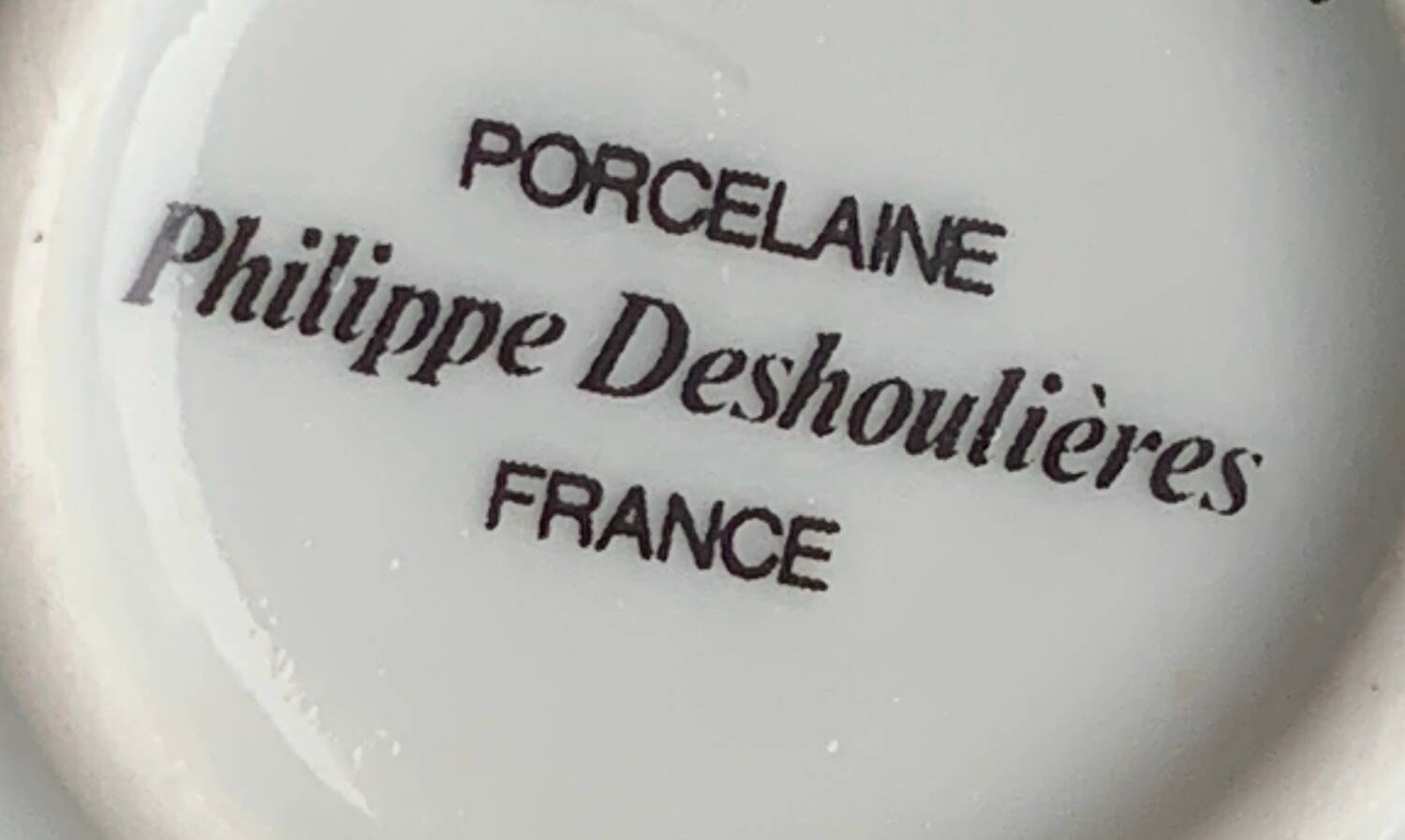 Théière porcelaine Philippe Deshoulières