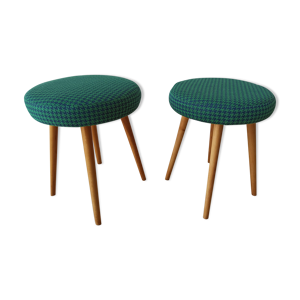 Tabourets design des années 1970 ensemble de 2