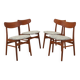 Set of four teak chairs, Danish design, 1970s, made in Denmark