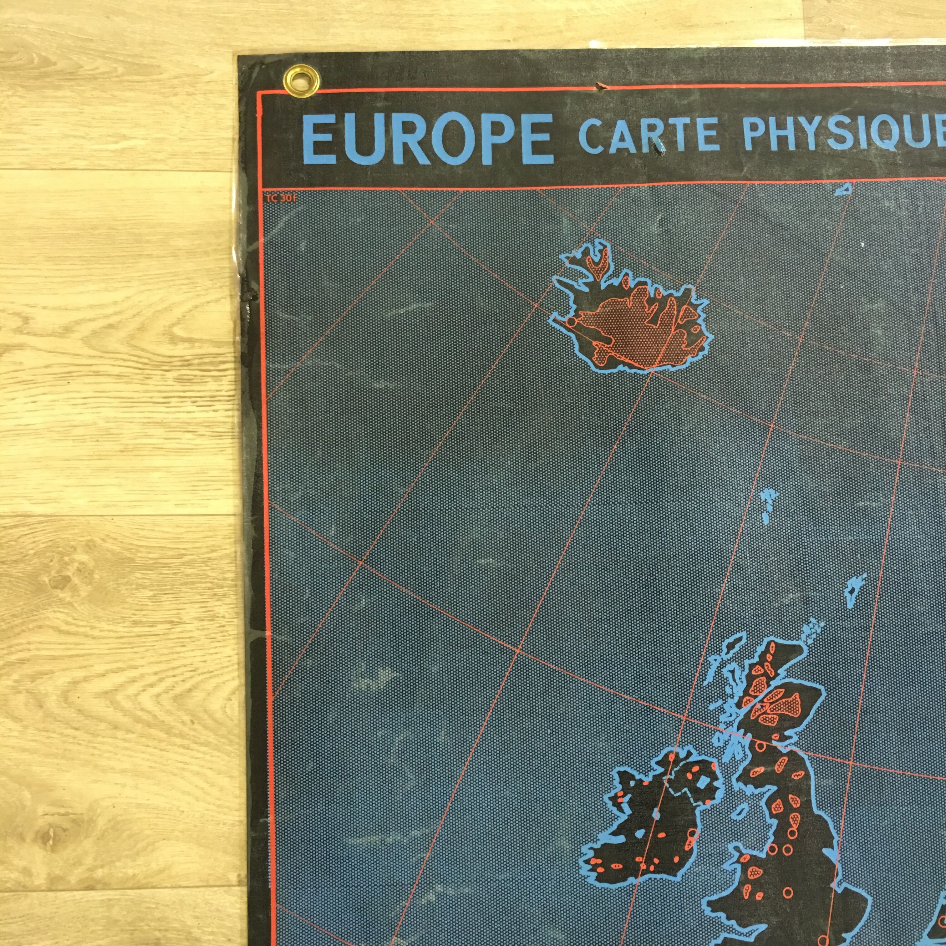 Geographical school poster South America / Europe