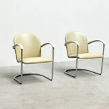 Paire de chaises longues modèle 414 par WH Gispen modèle 414