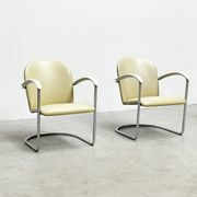 Pair lounge chairs model 414 by WH Gispen model 414
