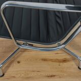 Eames Alu Group EA124 & EA125 Lounge Chair & Ottoman by Charles & Ray Eames for Vitra, 1980s.