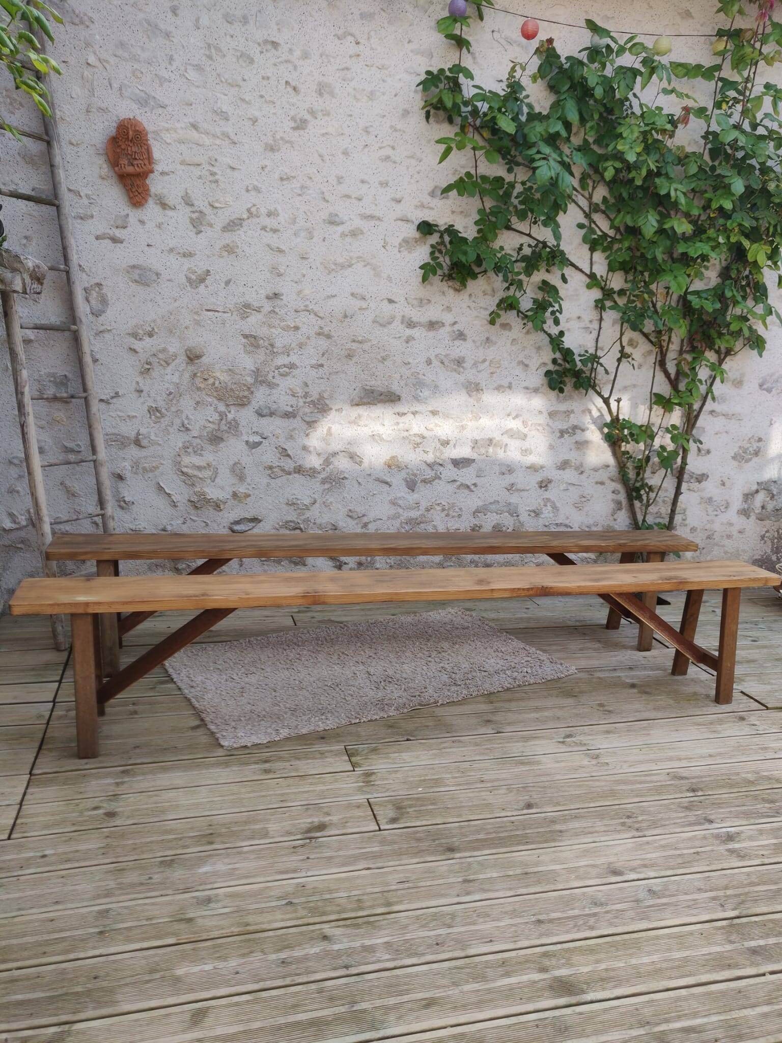 Pair of old benches