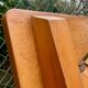 Designer bench in solid oak
