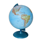 Luminous terrestrial globe, vintage, "Technodidattica", world map, world map