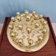 XXL Sputnik ceiling light in brass, Space Age design, 1970.