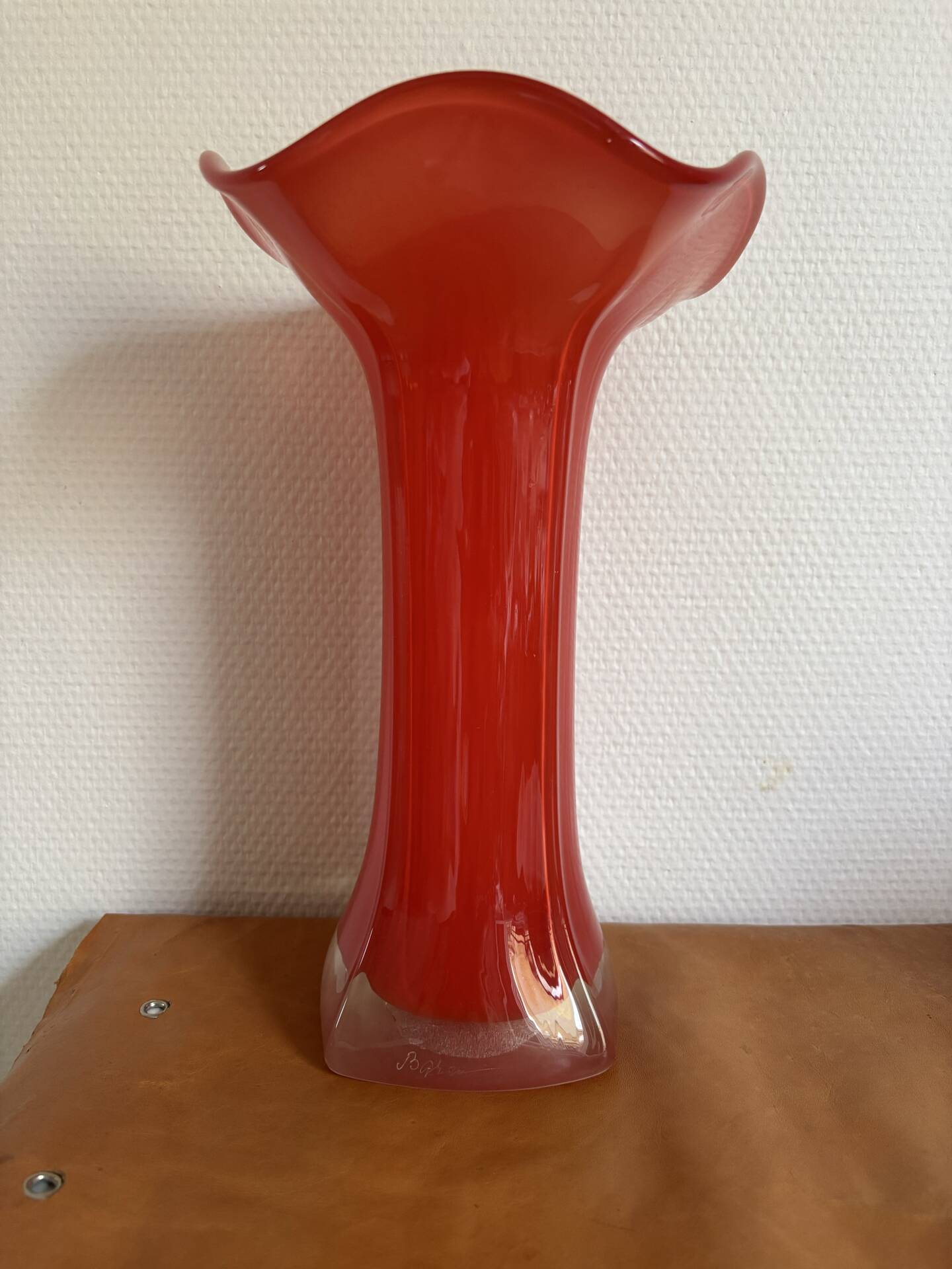 Blown glass vase