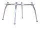 Tabouret de bar Bauhaus en chrome et cuir, années 1930
