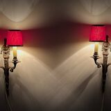 Louis XVI Style Bronze Sconces, Set of 2