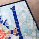Vintage Mosaic Tile Side Table, Belgium, 1960s