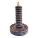 Solid wood lamp base by Charles Dudouyt