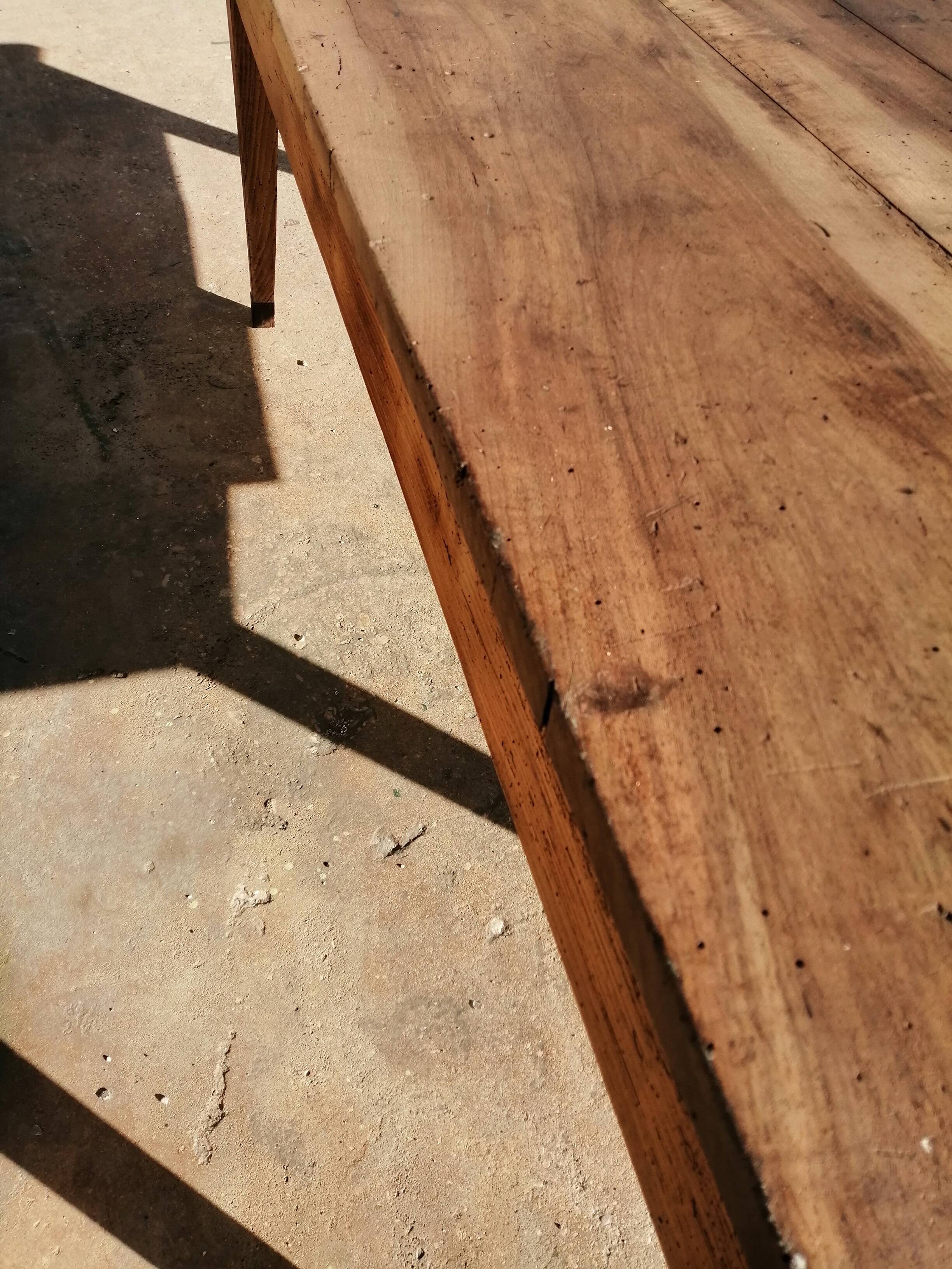 2-drawer pine workshop table