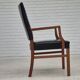 1960s, Danish armchair, original very good condition, teak wood, artificial leather.