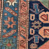 Tapis ancien persan kurde tribal 124x268 cm