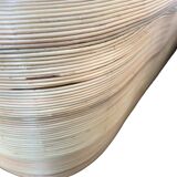 Curved wicker living seat / sofa