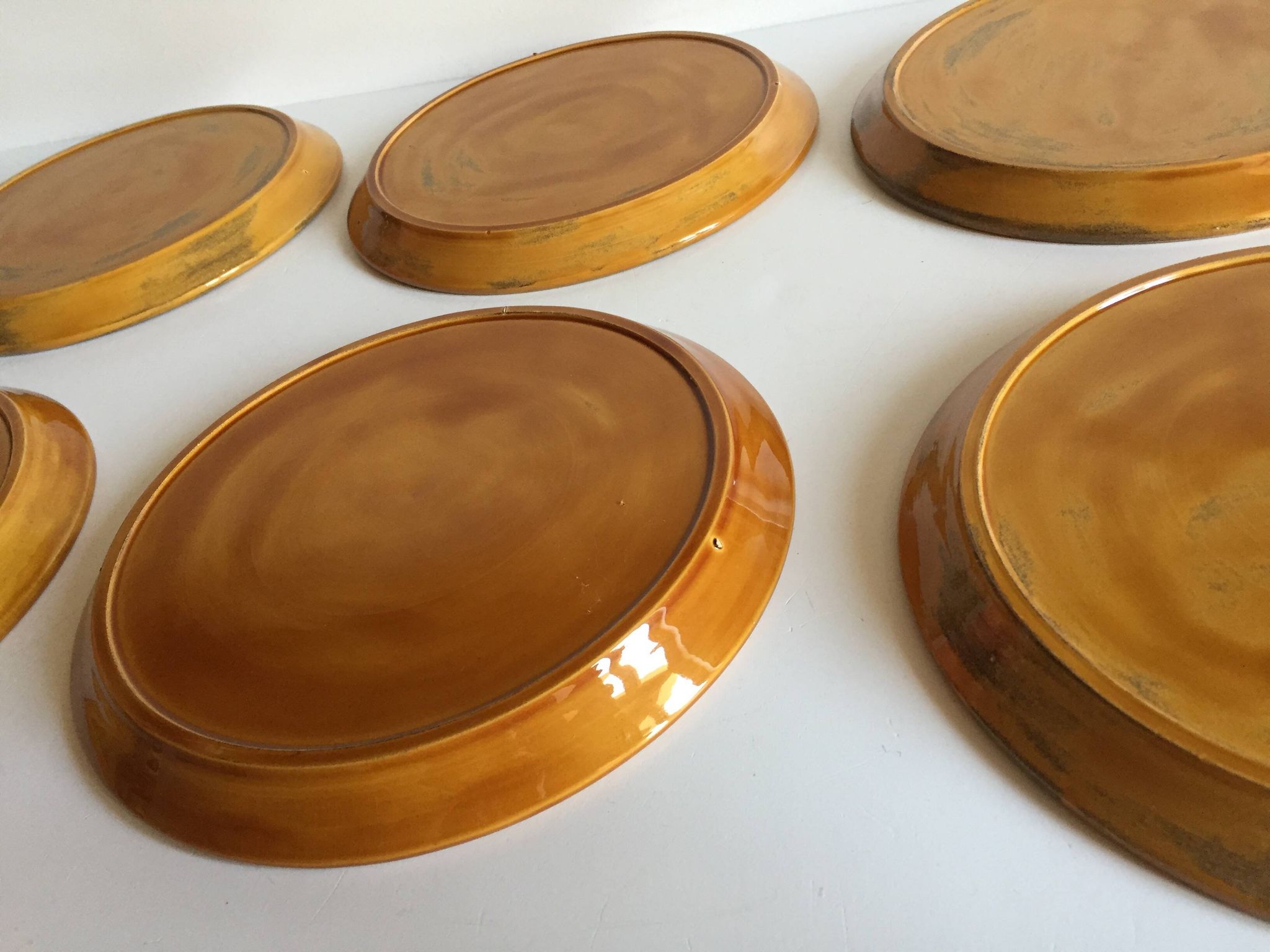 6 assiettes compartimentées vintage